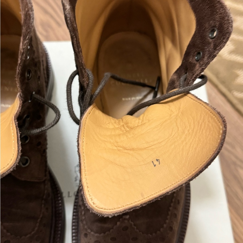 Brunello Cucinelli brogue suede boots 41 - Picture 4 of 7